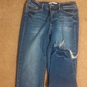 KanCan Jeans Women Size 13/ 30 Blue Distressed Never Worn